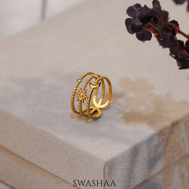 Elena 18K Gold Plated Ring