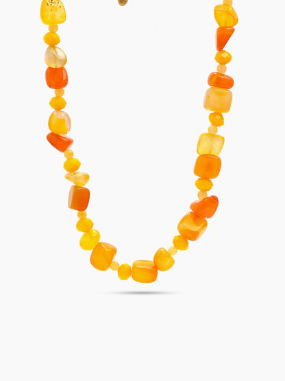 Elio Yellow Women’s Beaded Necklace