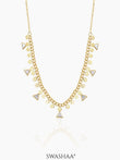 Ella Triangle Crystal 18K Gold Plated Choker