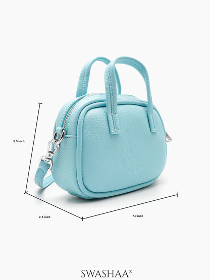 Elora Mini Leather Sling Bag - Swashaa