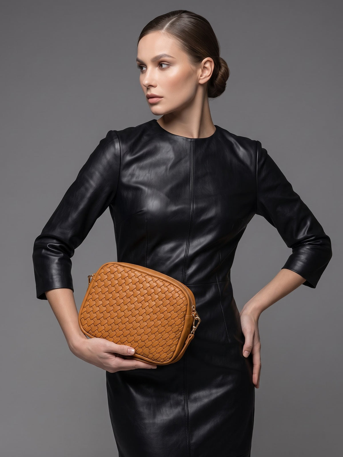 Elowen Leather Sling Bag - Swashaa