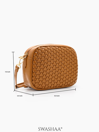 Elowen Leather Sling Bag - Swashaa