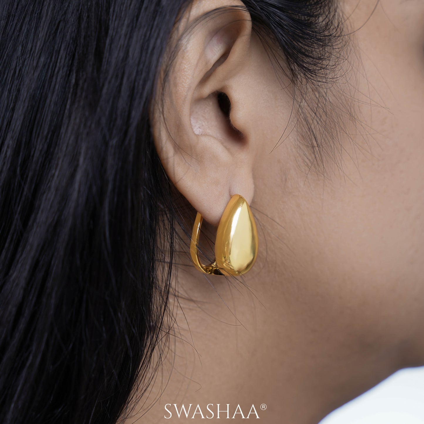 Elysia 18K Gold Plated Hoop Earrings