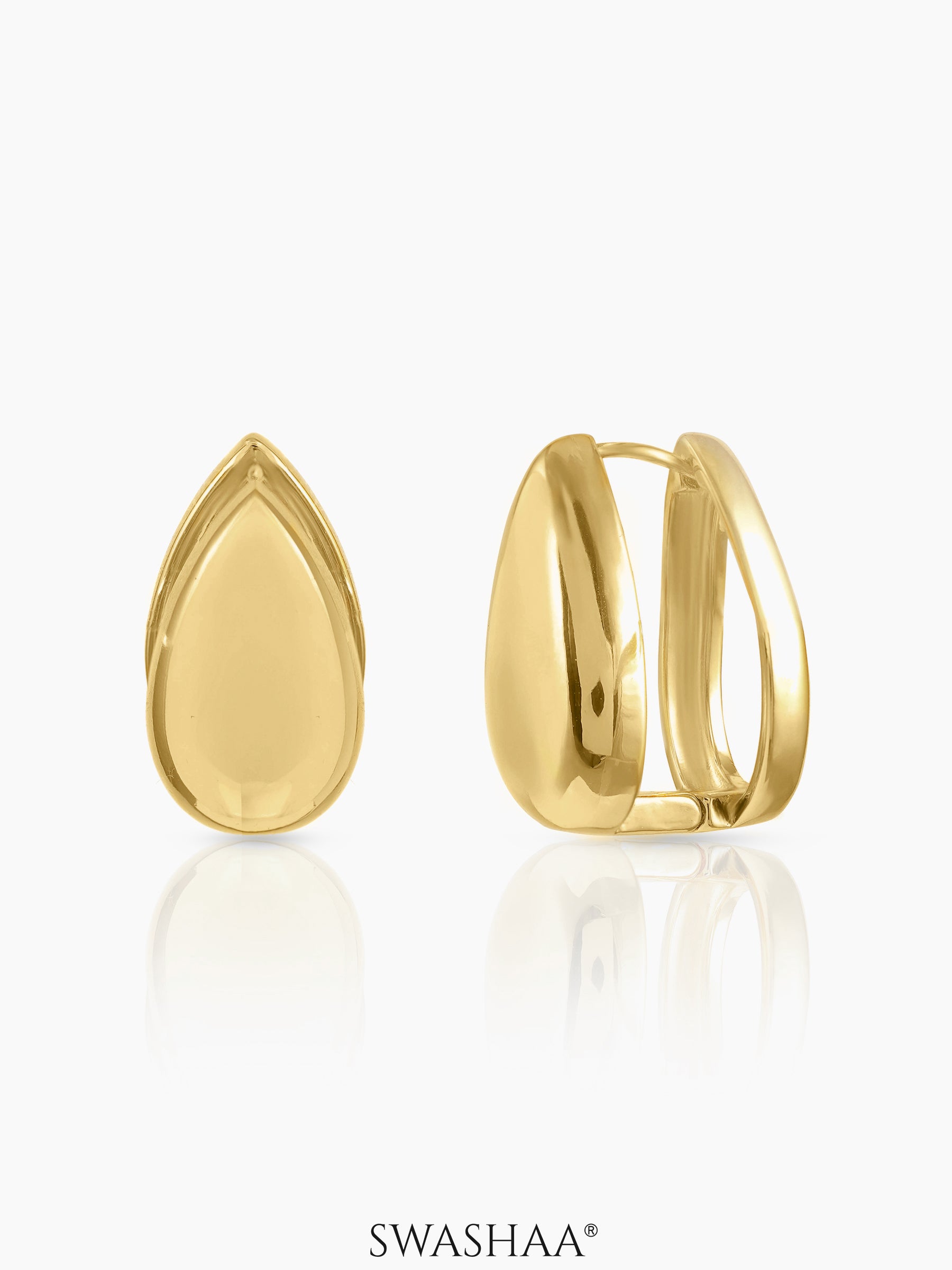 Elysia 18K Gold Plated Hoop Earrings