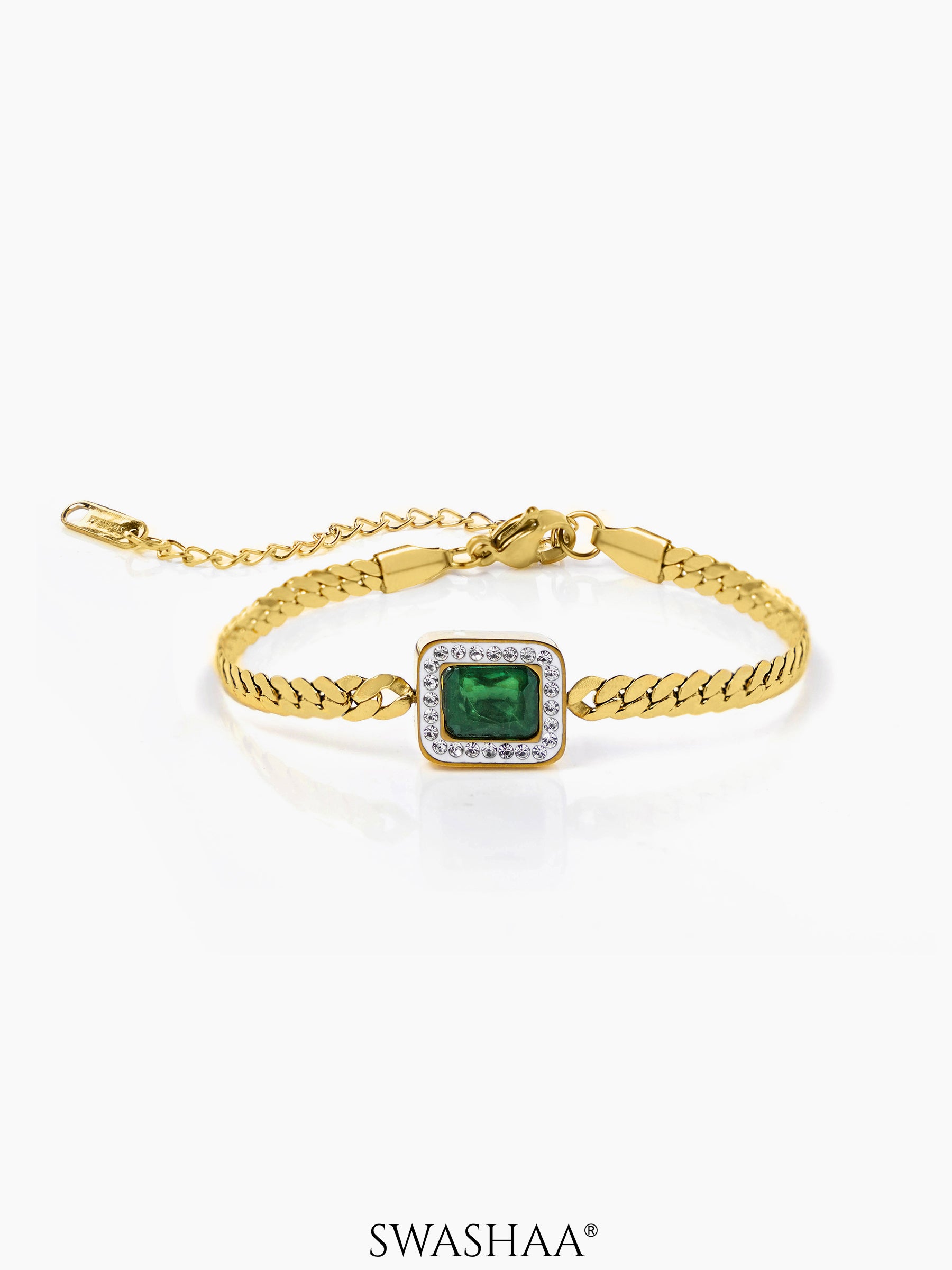 Erin Emarald 18K Gold Plated Bracelet
