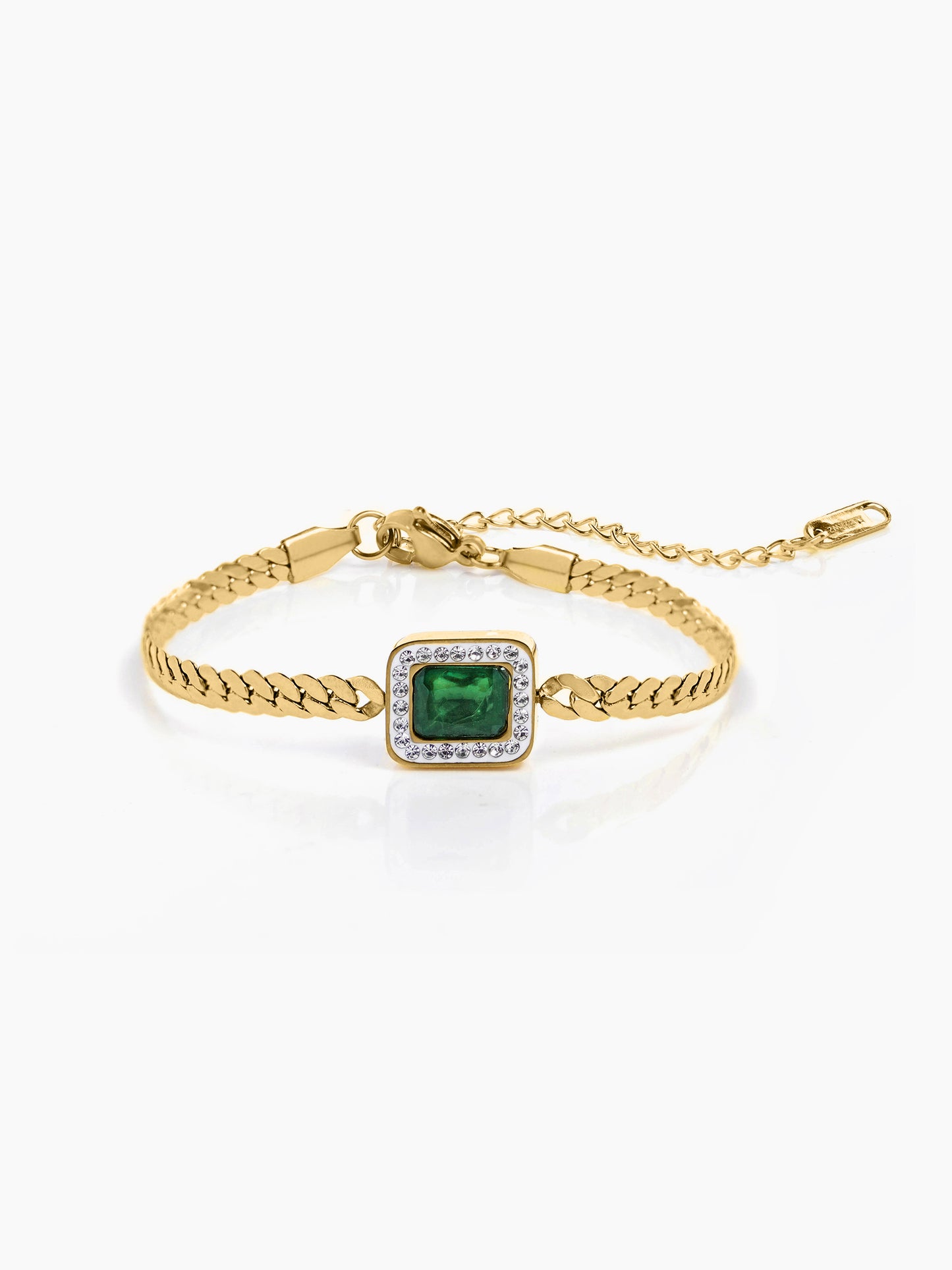 Erin Green Emarald 18K Gold Plated Loose Bracelet