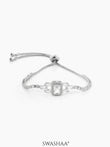 Esther Solitaire Silver Loose Bracelet