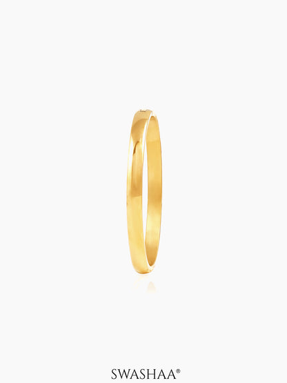 Ethan Glossy 18K Gold Plated Men's Kada