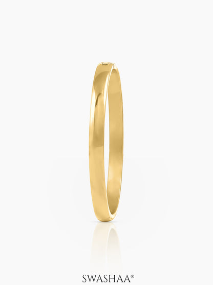 Ethan Polish Finish 18K Gold Plated Bracelet