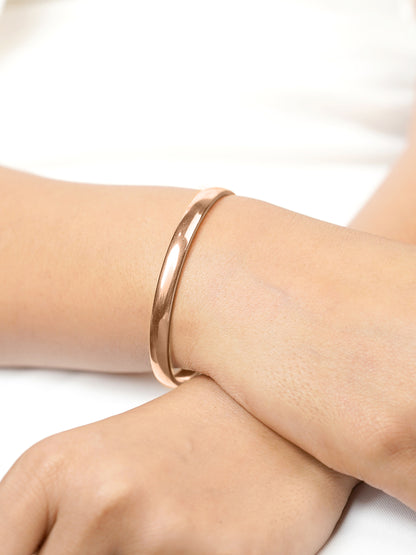 Ethan Polish Finish Rosegold Plated Bracelet