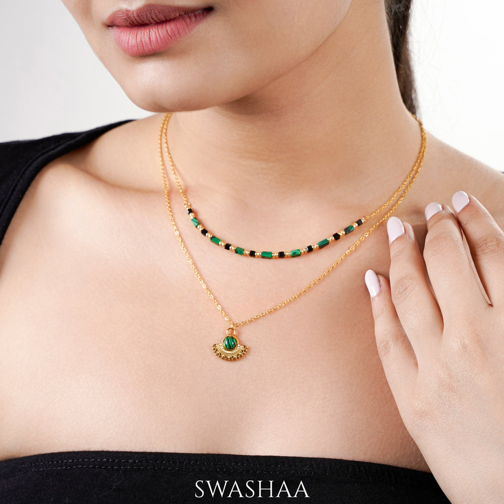 Eya Eye 18K Gold Plated Necklace - Swashaa