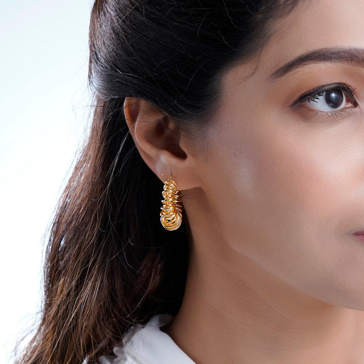 Fedella hoops Earrings - Swashaa