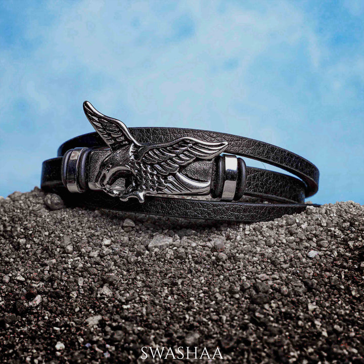 Falwn Men's Leather Bracelet