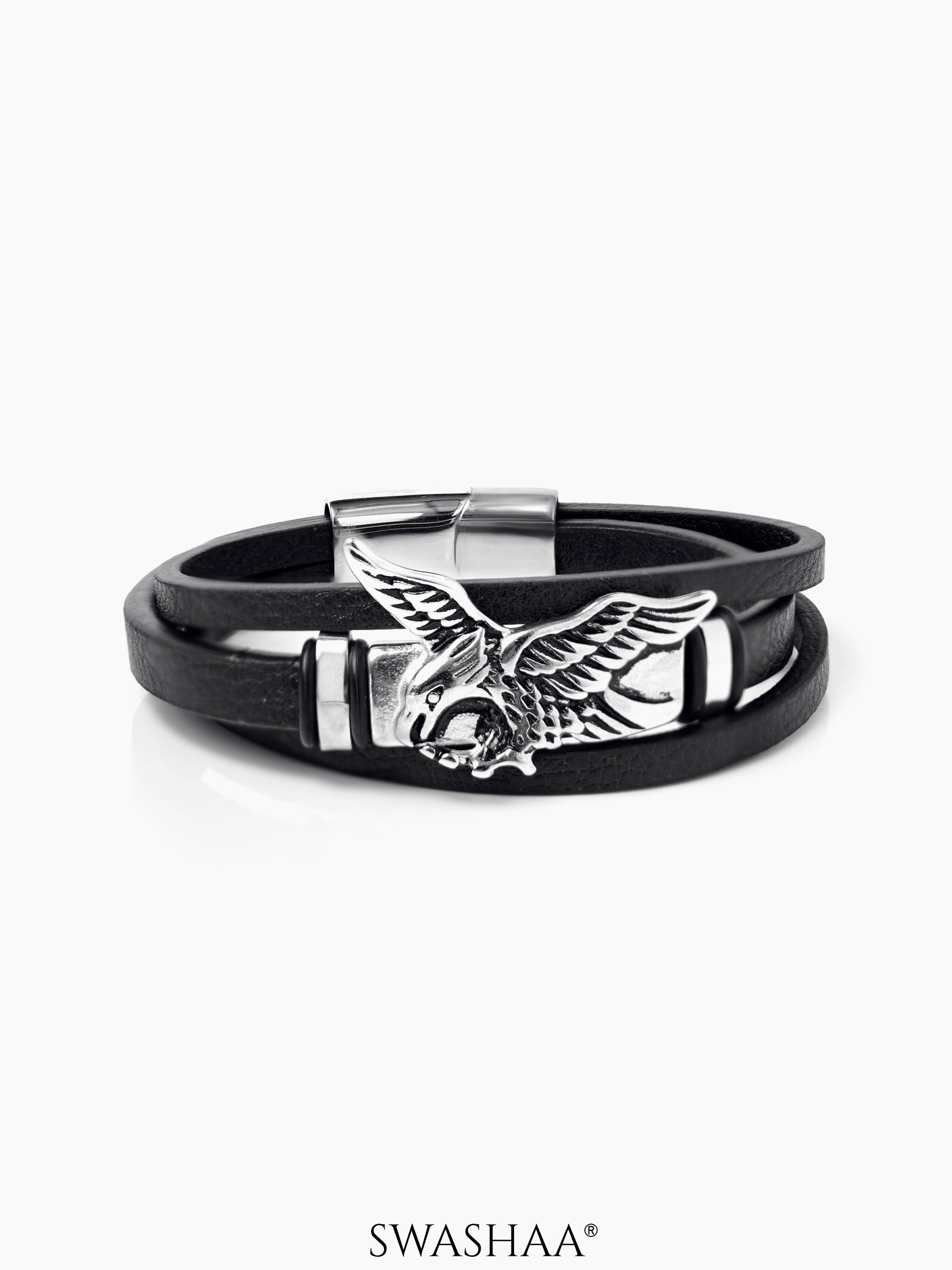 Falwn Men's Leather Bracelet