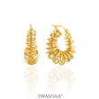 Fedella 18K Gold Plated Hoop Earrings