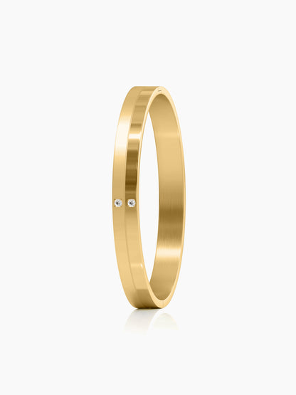 Felipe 18K Gold Plated Men's Kada - Swashaa