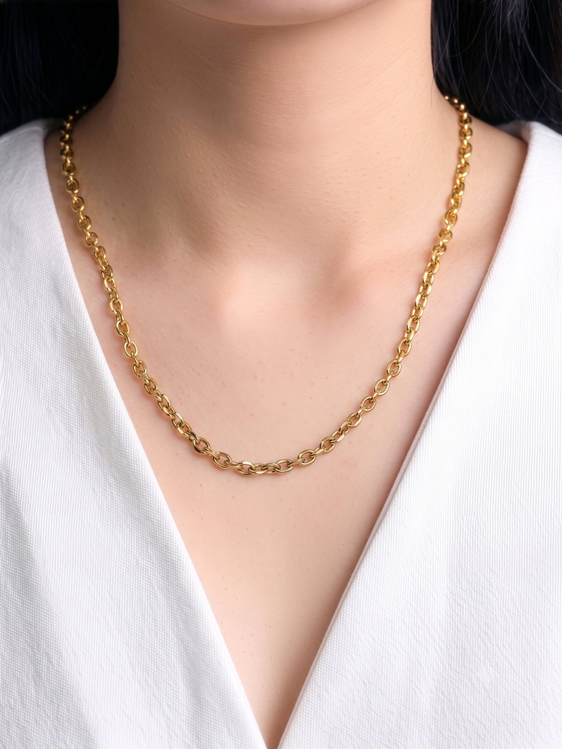 Fenna Link 18K Gold Plated Women's Chain