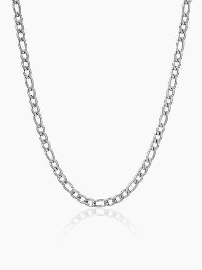 Figaro 4MM Silver Men's Chain - Swashaa