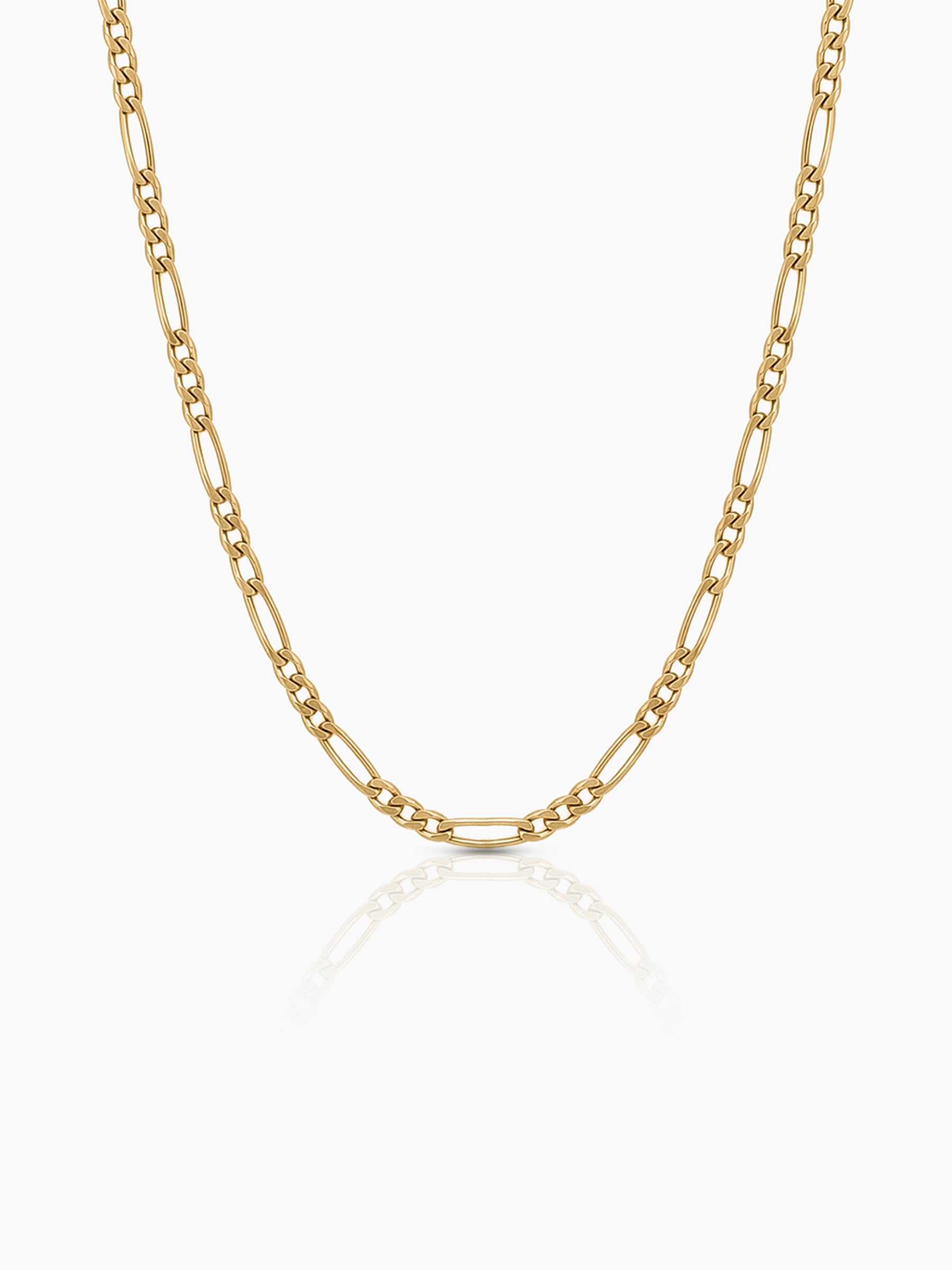 Figaro Link Chain 18K Gold Plated 2MM Kid's Chain