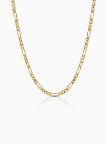 Figaro Link Chain 18K Gold Plated 2MM Kid's Chain