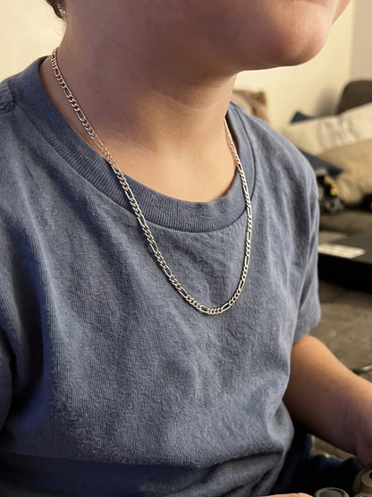 Figaro Link Chain Silver 2MM Kid's Chain