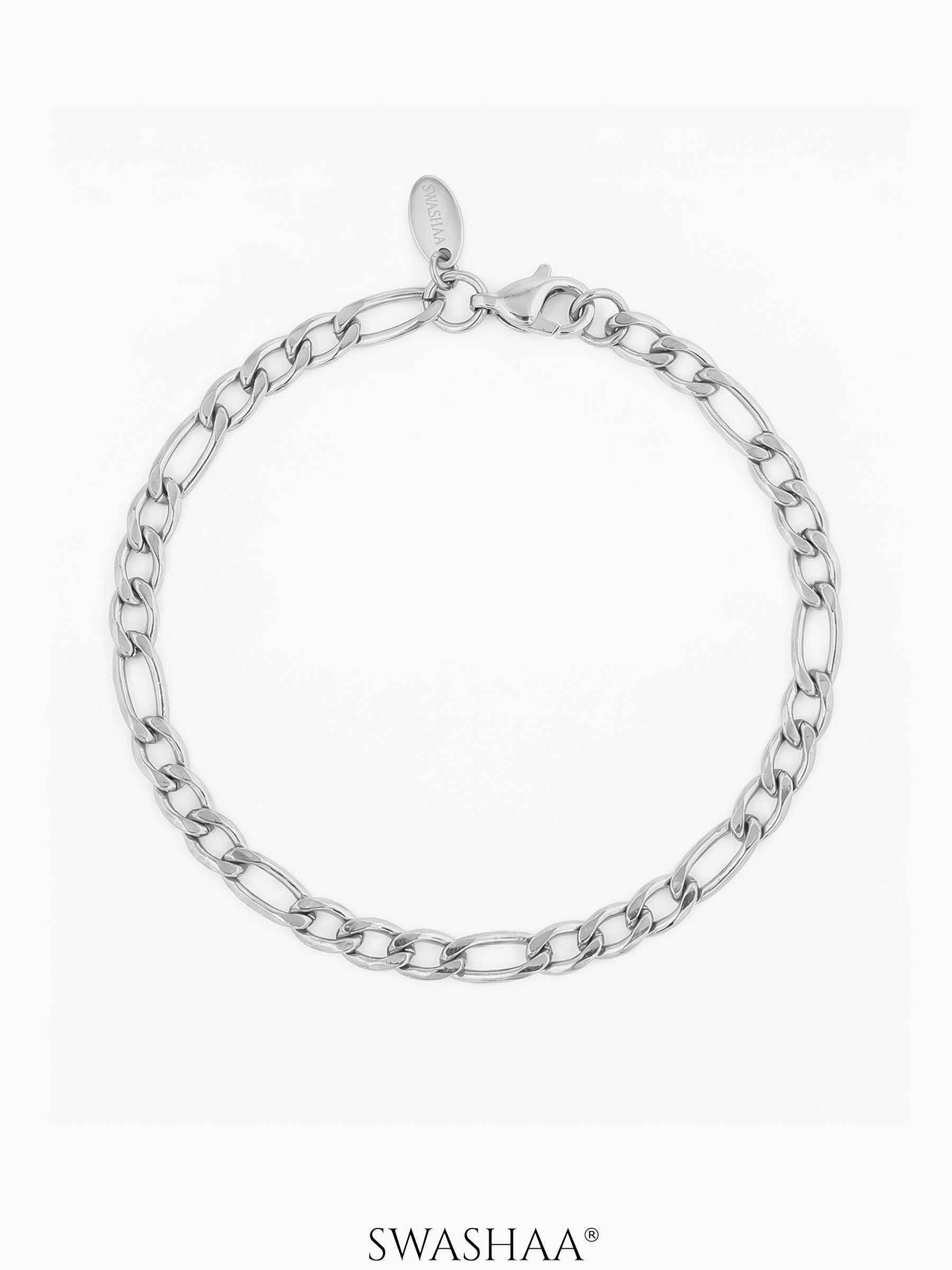 Figaro Chain 2MM Women's Bracelet