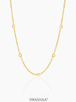 Flavia Heart 18K Gold Plated Women's Chain