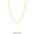 Flavia Heart 18K Gold Plated Women's Chain