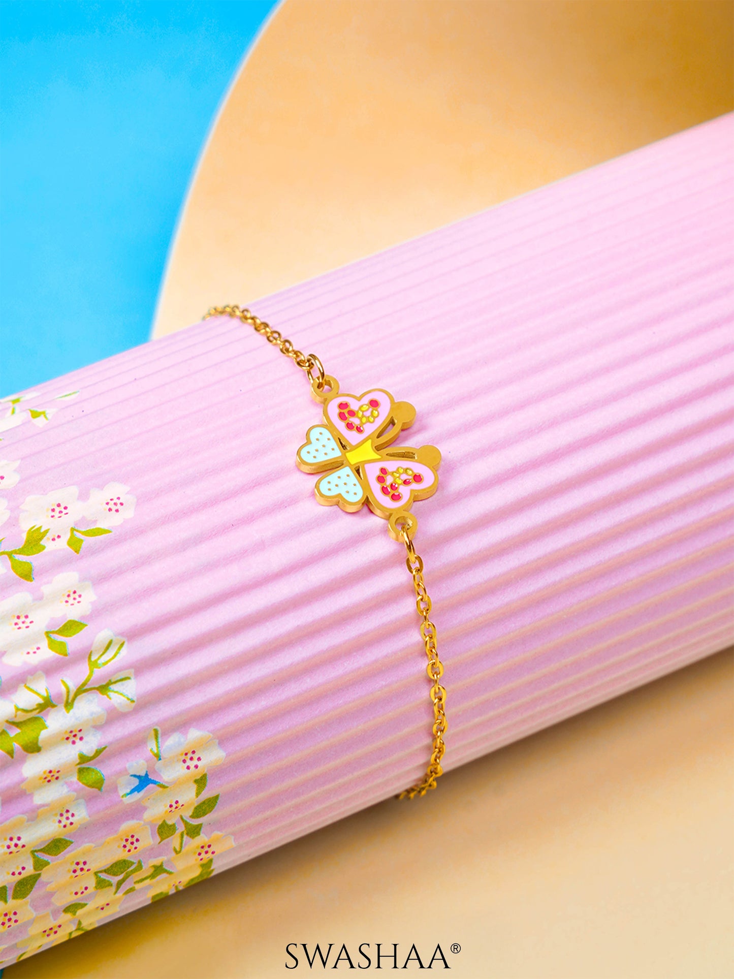 Floaty Butterfly 18K Gold Plated Kid's Loose Bracelet
