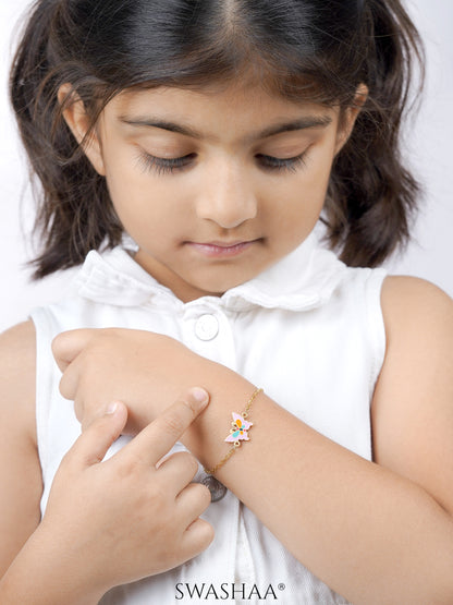 Flurty Butterfly 18K Gold Plated Kid's Loose Bracelet