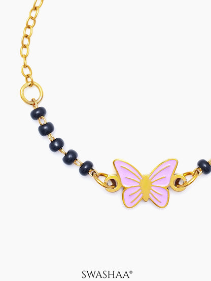 Flutter Grace Butterfly 18K Gold Plated Kid's Nazariya Bracelet