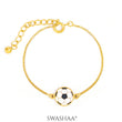 Football Charm 18K Gold Plated Kid's Bracelet