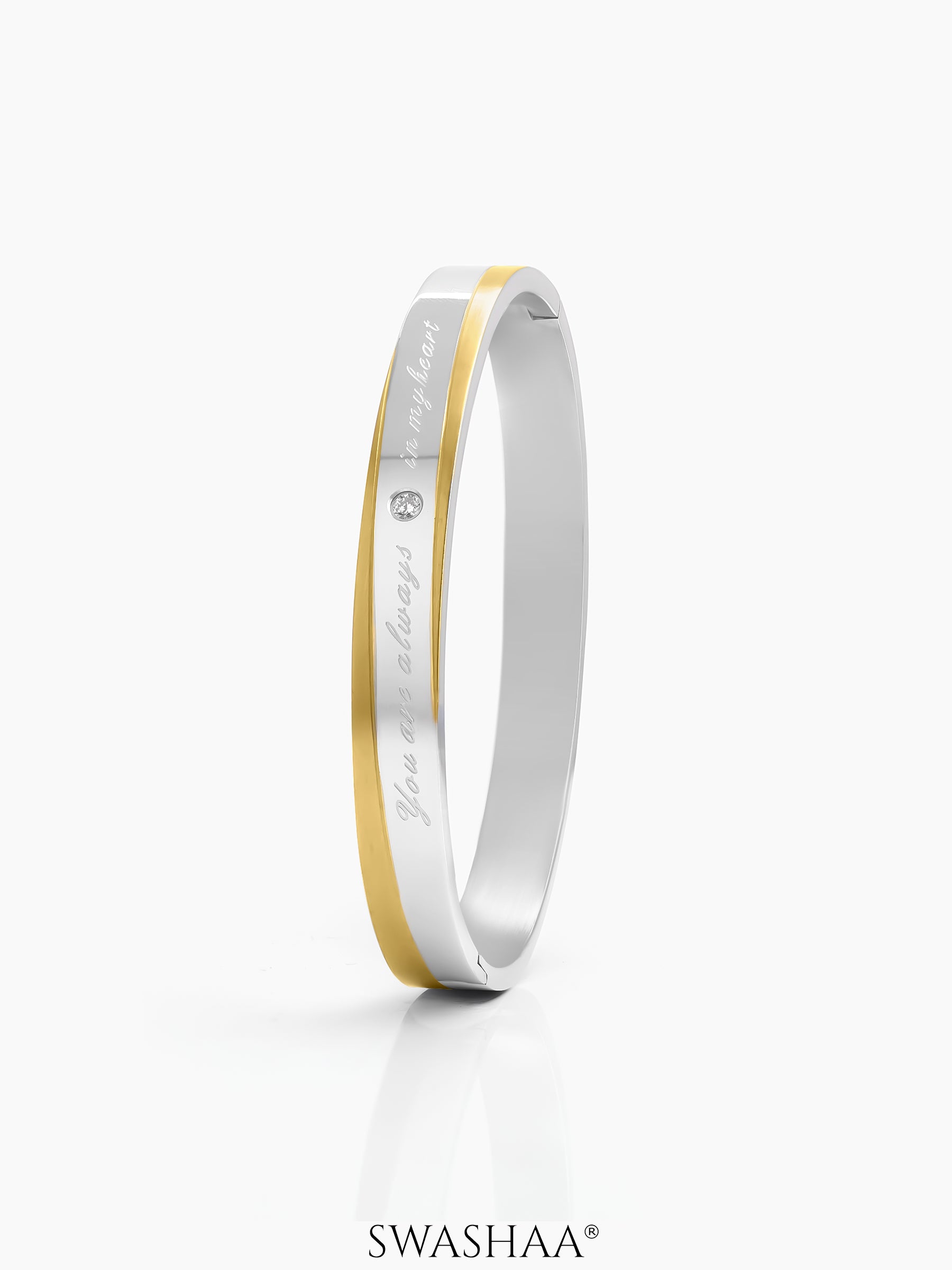 Forever Dual Tone Men's Kada - Swashaa