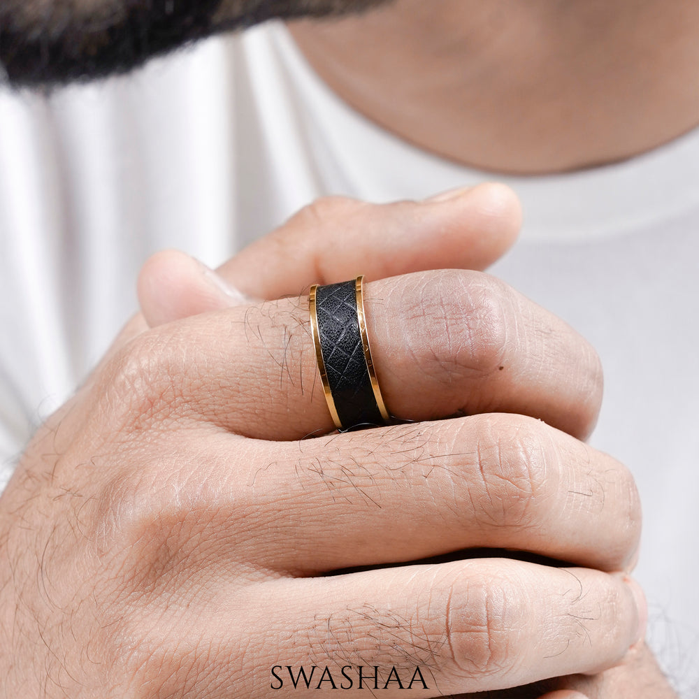 Fred 18K Gold Plated Men's Ring - Swashaa
