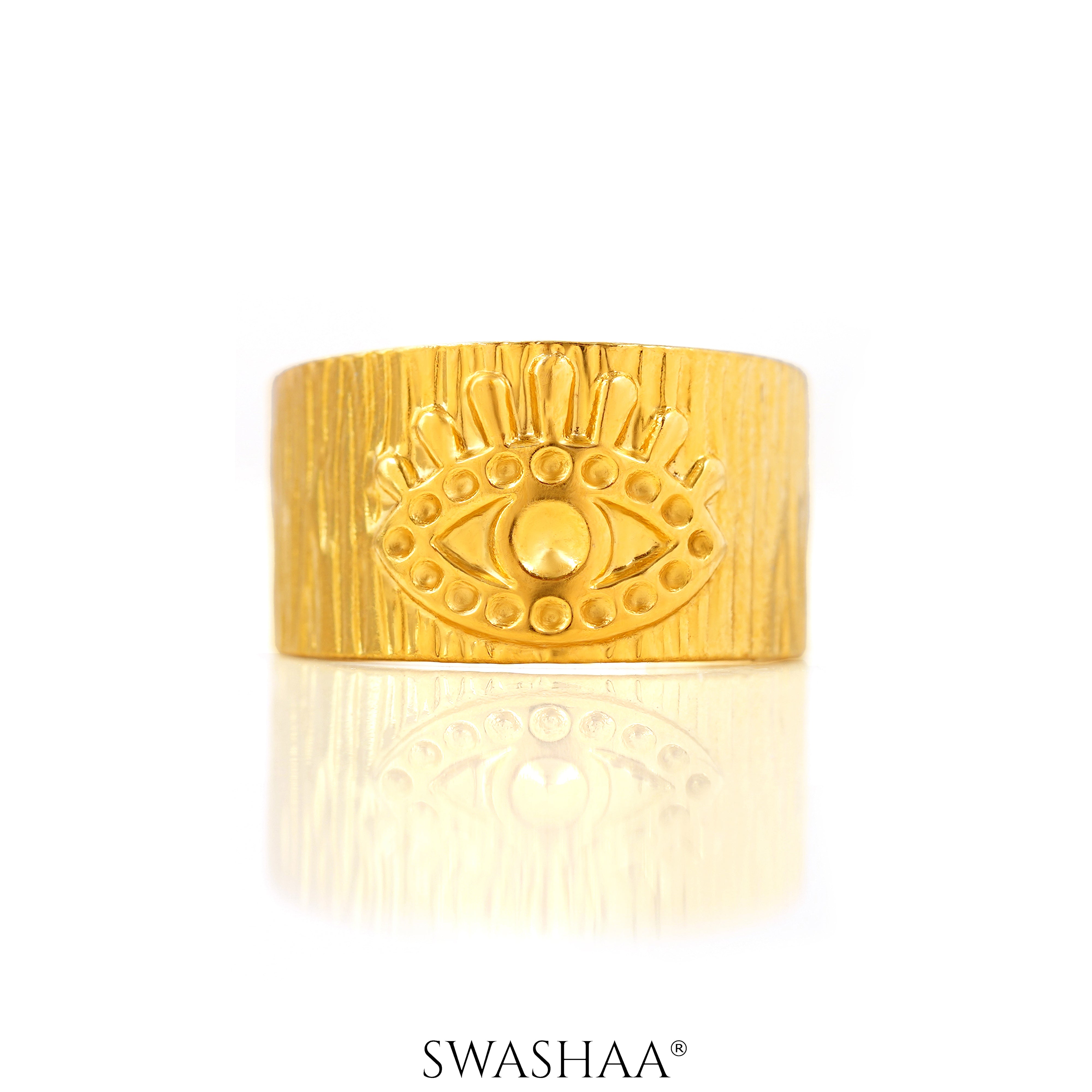 Frost Eye 18K Gold Plated Ring
