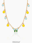 Furry Butterfly 18K Gold Plated Kid's Necklace