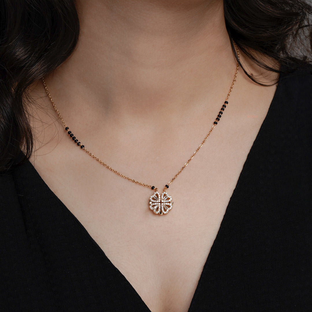 Gleaming Clover Mangalsutra