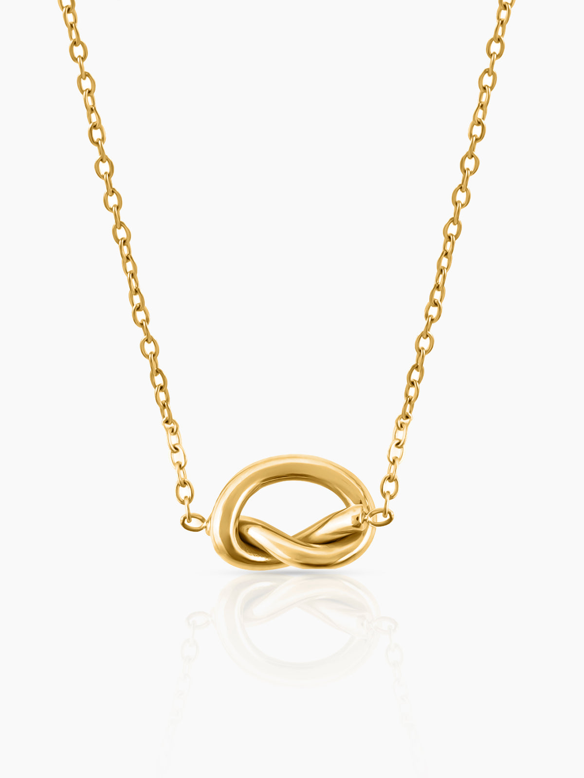 Gala Knot 18K Gold Plated Necklace