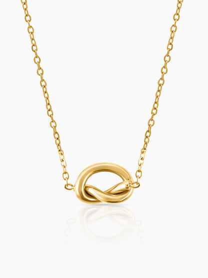 Gala Knot 18K Gold Plated Necklace