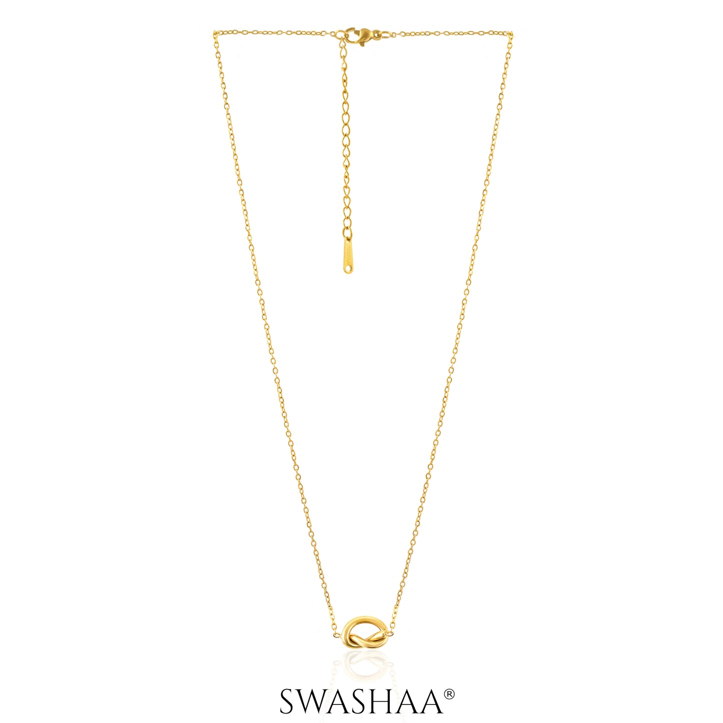 Gala Knot 18K Gold Plated Necklace