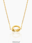 Gala Knot 18K Gold Plated Necklace