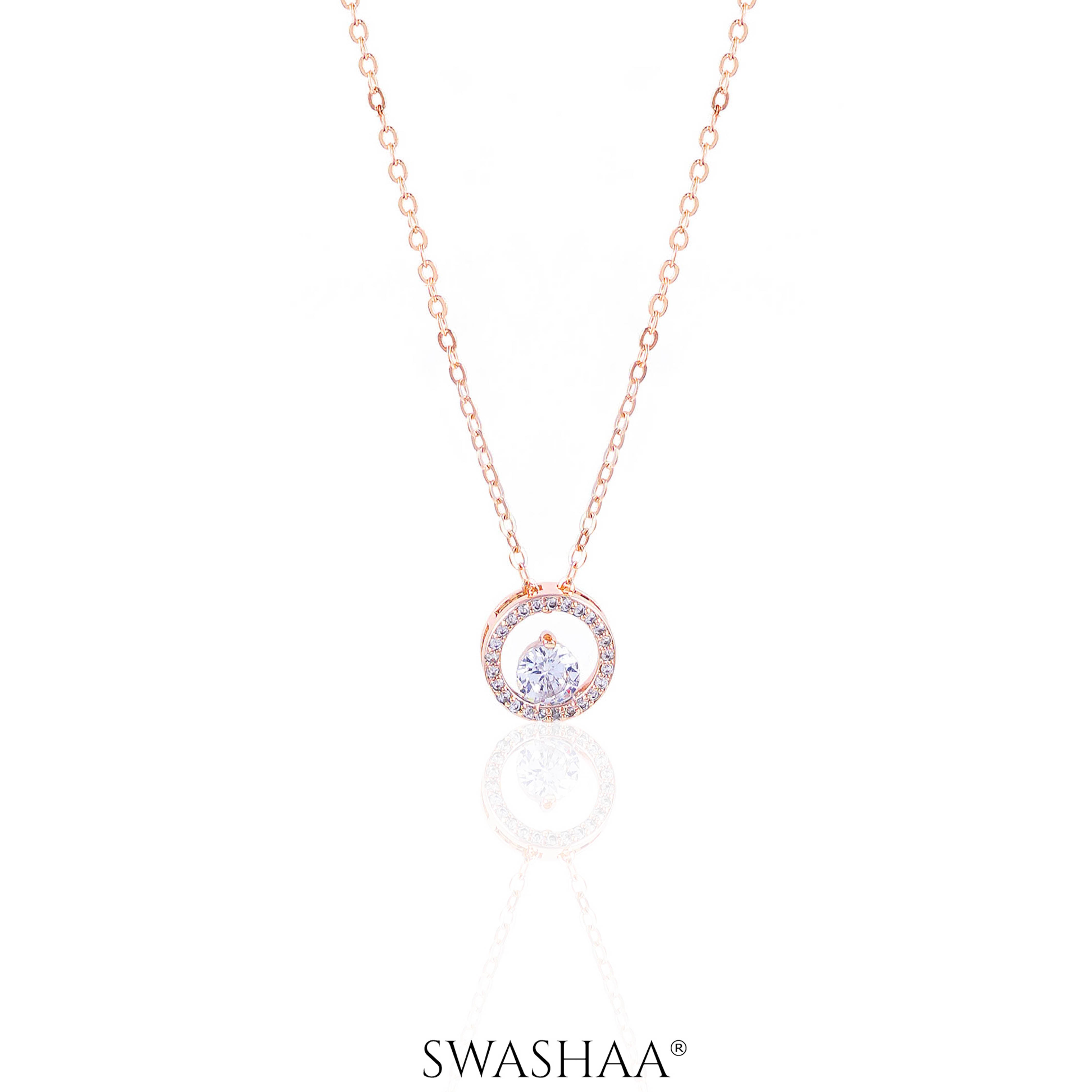 Gemma Rosegold Plated Necklace