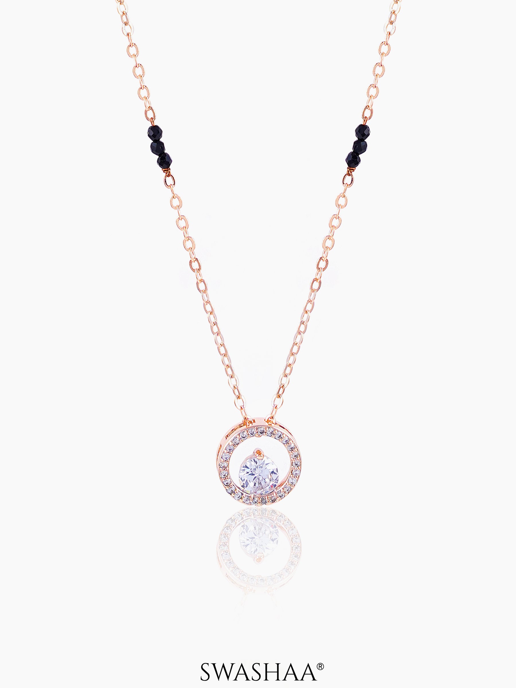Gemma Rosegold Plated Mangalsutra
