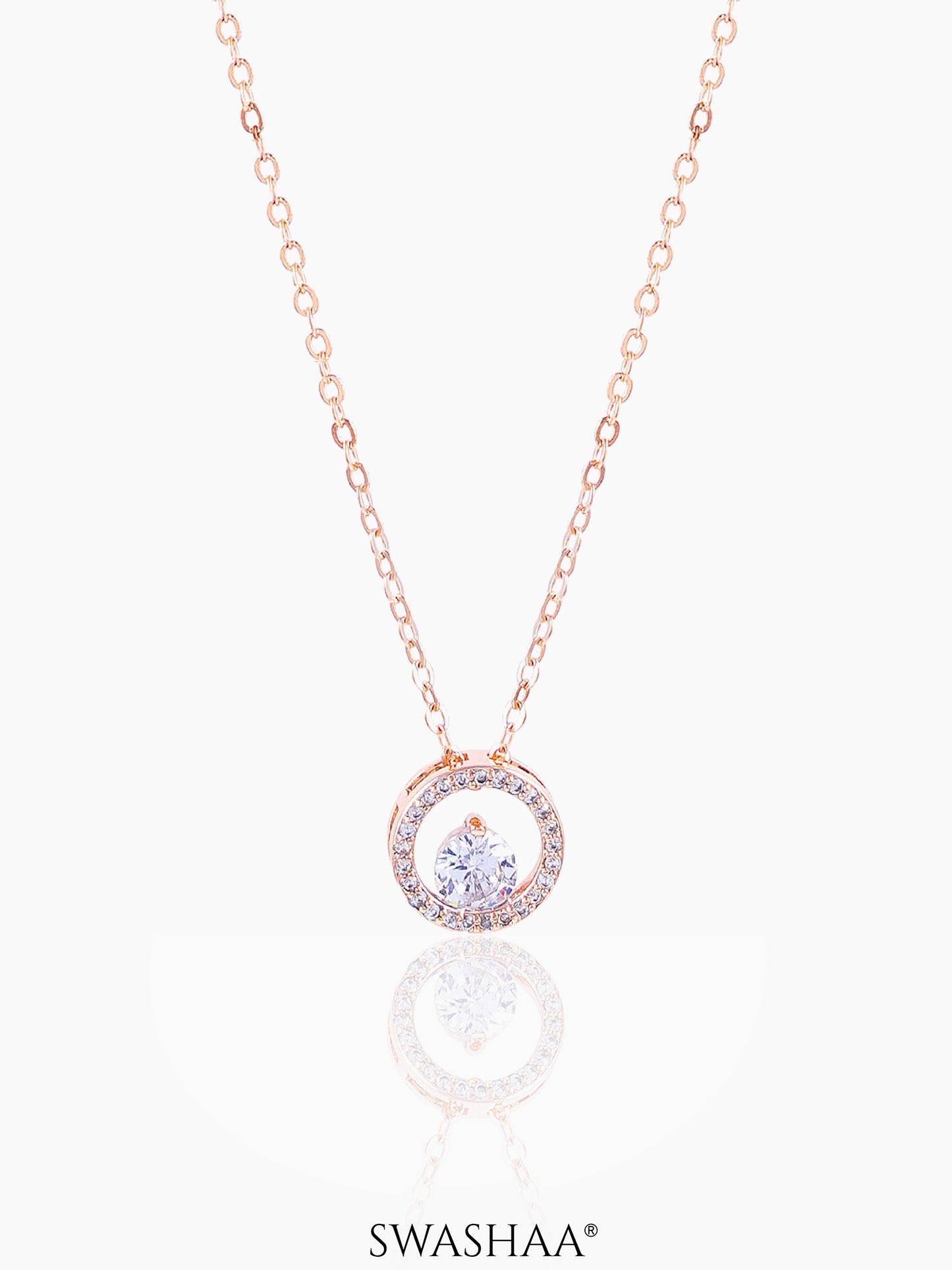 Gemma Rosegold Plated Necklace