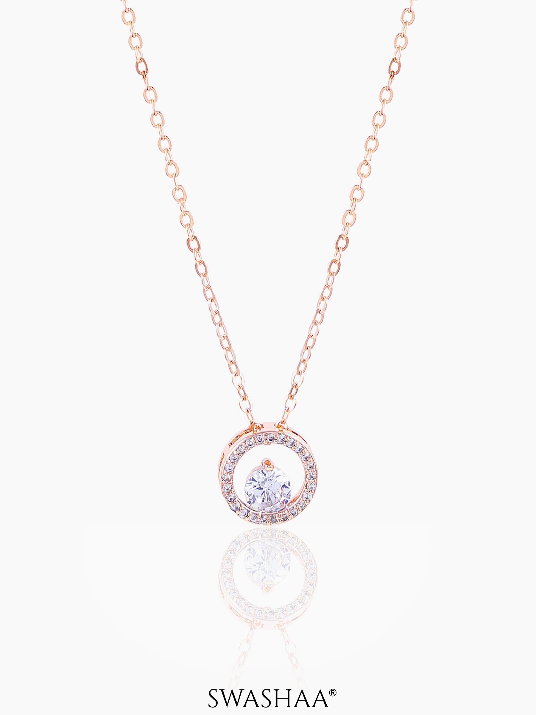 Gemma Rosegold Plated Necklace