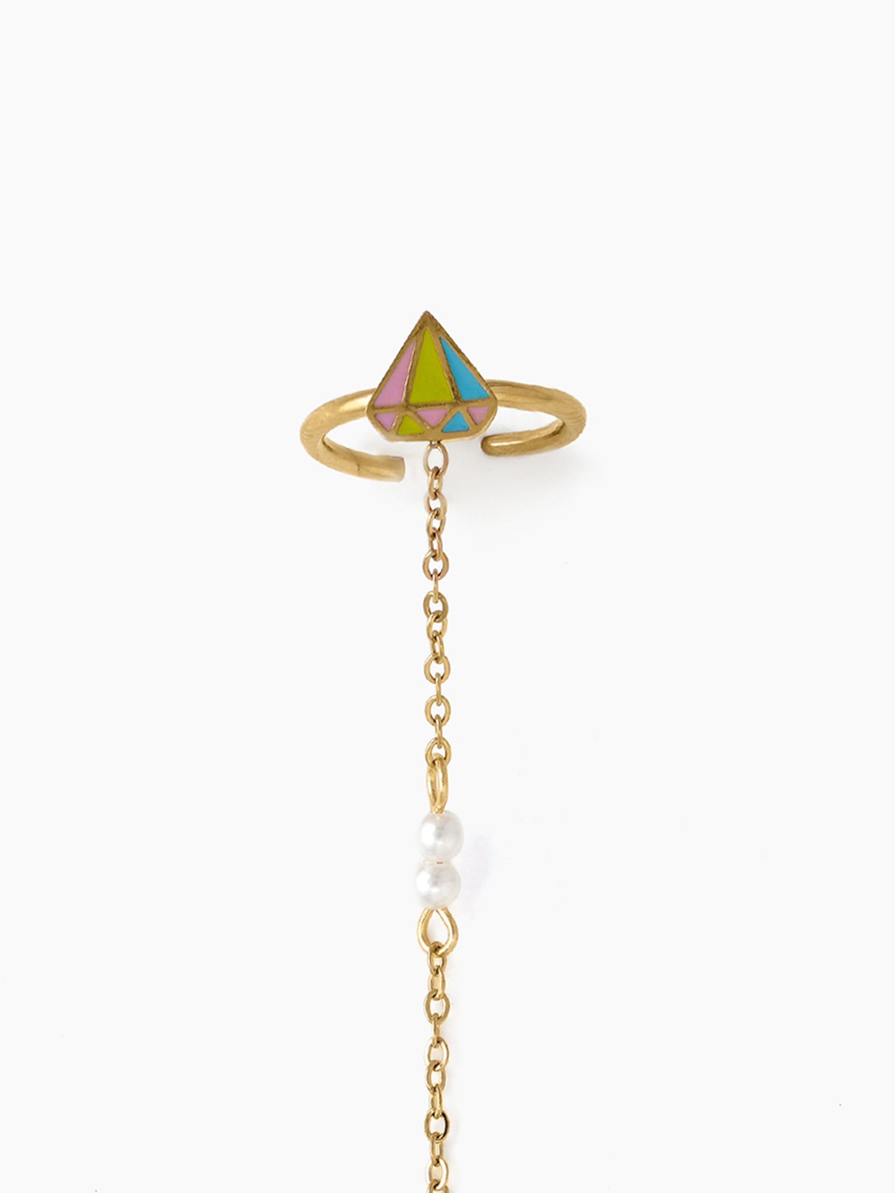 Gemmy Charms 18K Gold Plated Kid's Ring Bracelet