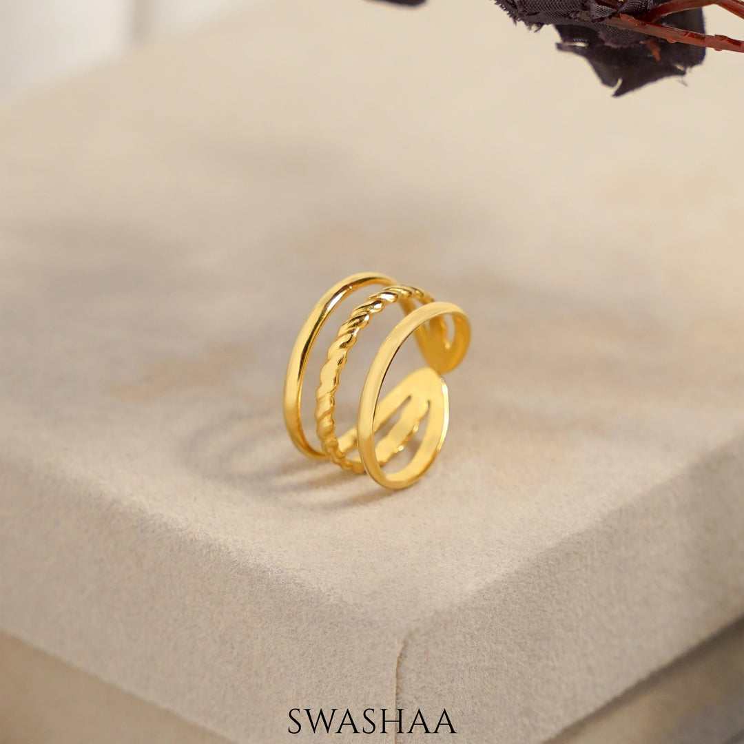 Gigi 18K Gold Plated Ring