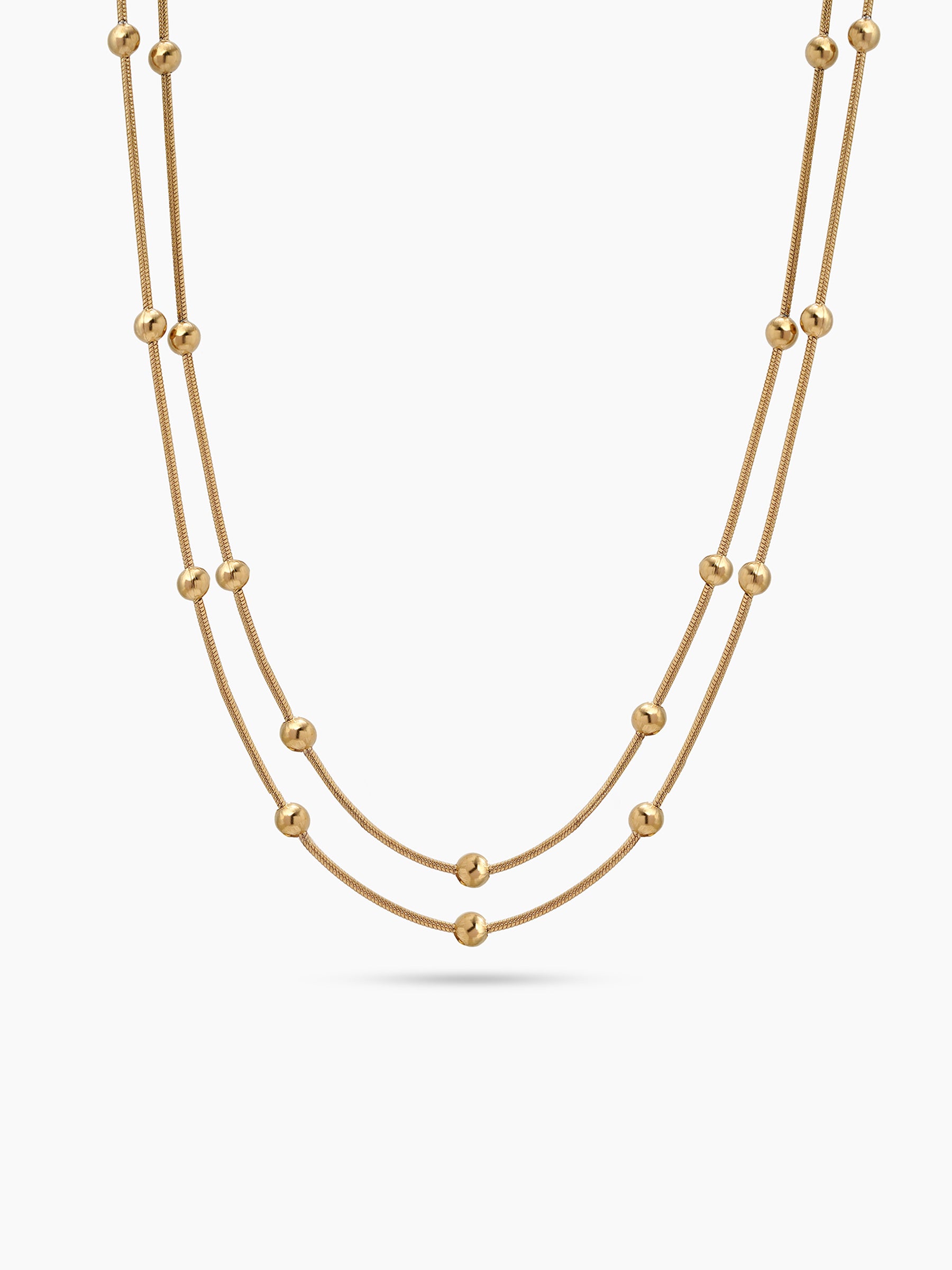 Gloria Layered 18K Gold Plated Women's Chain