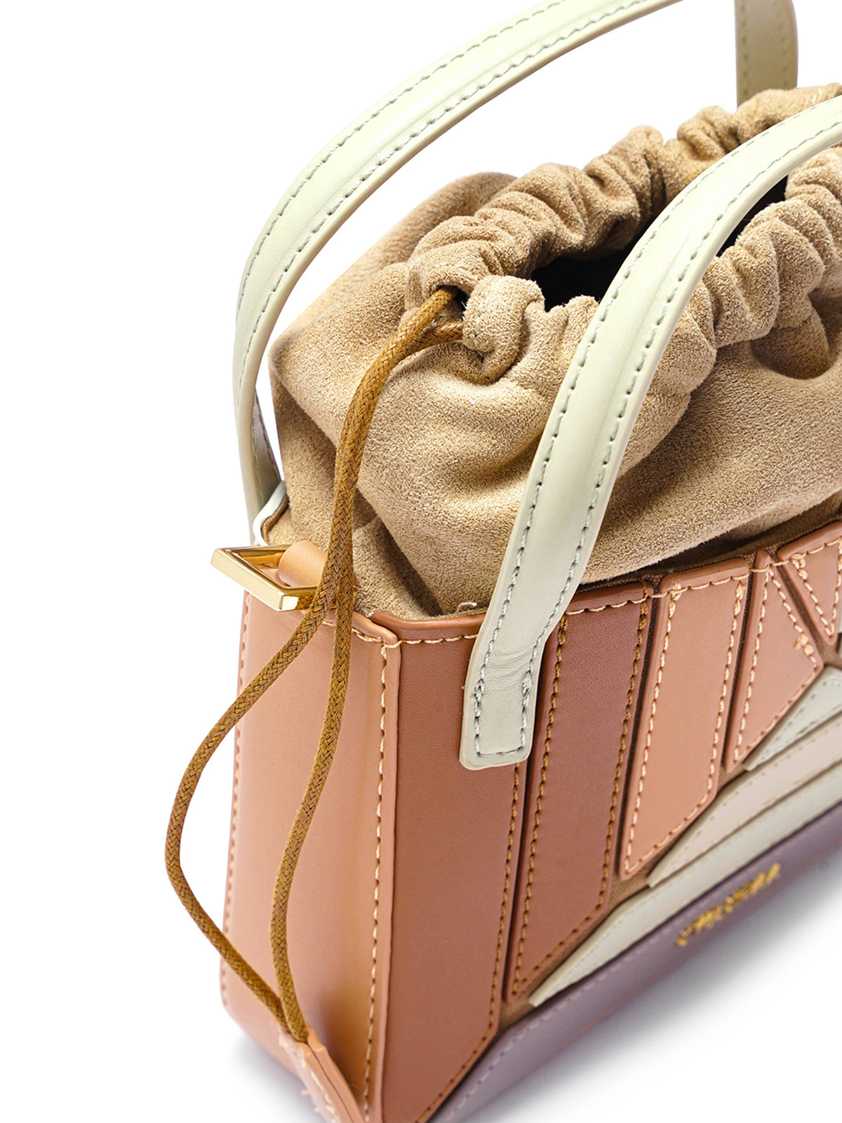 Grace Beige Women's Leather Sling Bag