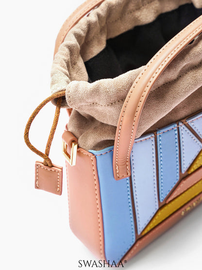 Grace Beige Women's Leather Sling Bag